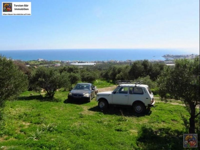 Makrigialos Kreta, Makrigialos Grundstück von 2.000m² mit wunderschönem Meerblick. Grundstück kaufen